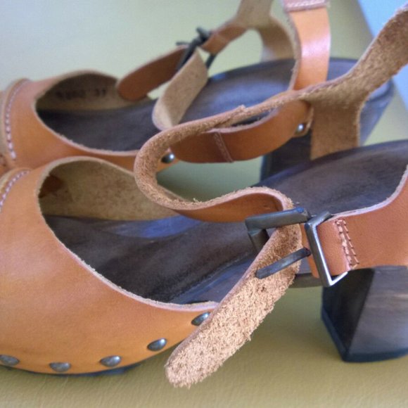 Vialis designer Spanish heeled sandals yellow - Picture 5 of 8